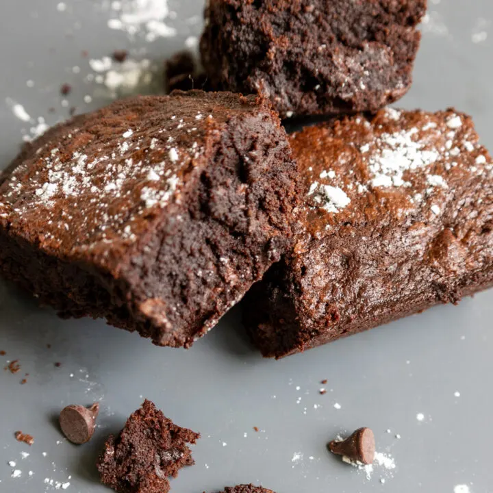 Inside of Homemade Brownies