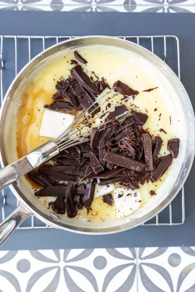 Final Mixing of Chocolate Pie Filling