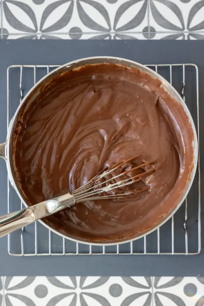 Final Mixing of Chocolate Pie Filling